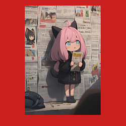 Свитшот хлопковый мужской Семья шпиона стенгазета, цвет: красный — фото 2