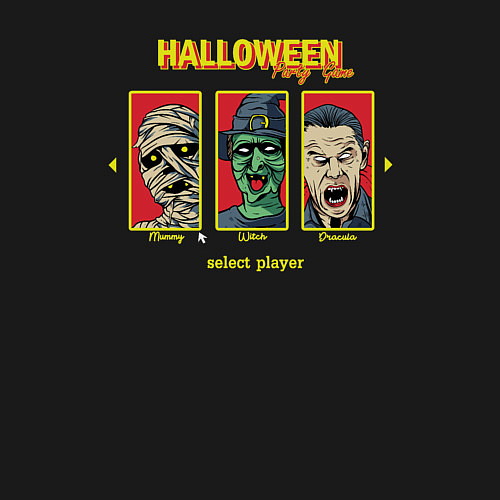 Мужской свитшот Halloween players / Черный – фото 3