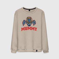 Свитшот хлопковый мужской Dead mummy, цвет: миндальный