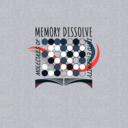 Свитшот хлопковый мужской Молекулы памяти, цвет: меланж — фото 2