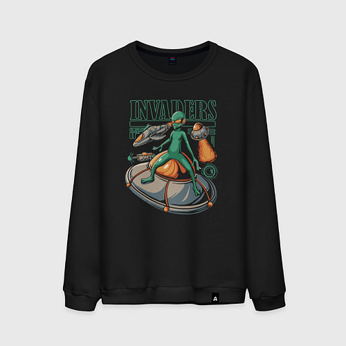 Мужской свитшот Захватчики / Черный – фото 1