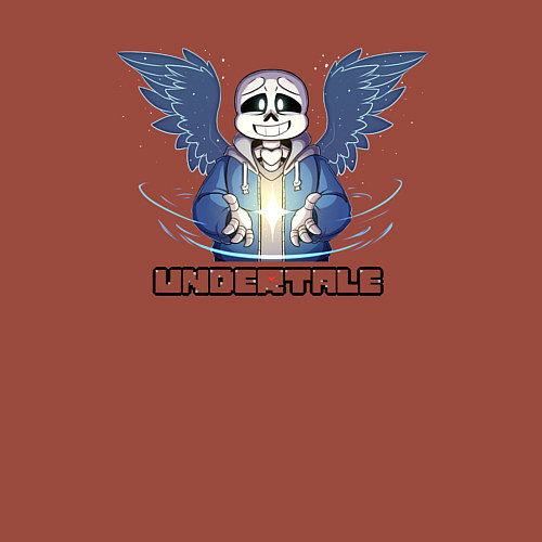 Мужской свитшот Undertale Санс / Кирпичный – фото 3