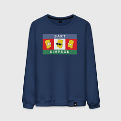 Мужской свитшот Bart Simpson дикая голова