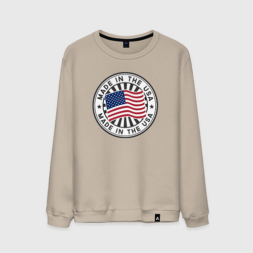 Мужской свитшот Made in the USA / Миндальный – фото 1