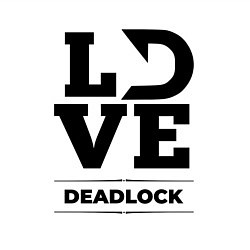 Свитшот хлопковый мужской Deadlock love classic, цвет: белый — фото 2