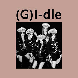 Свитшот хлопковый мужской G I-dle группа в стиле империи, цвет: пыльно-розовый — фото 2