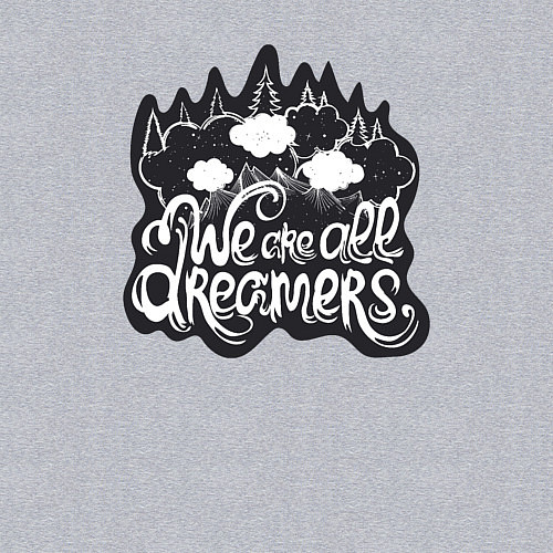Мужской свитшот Мы все мечтатели / Меланж – фото 3