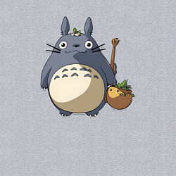 Свитшот хлопковый мужской Смешной тоторо, цвет: меланж — фото 2