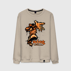 Свитшот хлопковый мужской Limp Bizkit - graffiti, цвет: миндальный