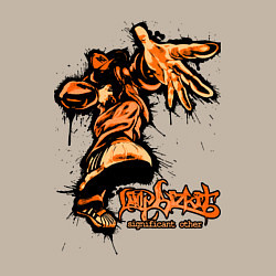 Свитшот хлопковый мужской Limp Bizkit - graffiti, цвет: миндальный — фото 2