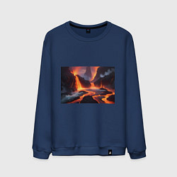 Мужской свитшот Текущая лава