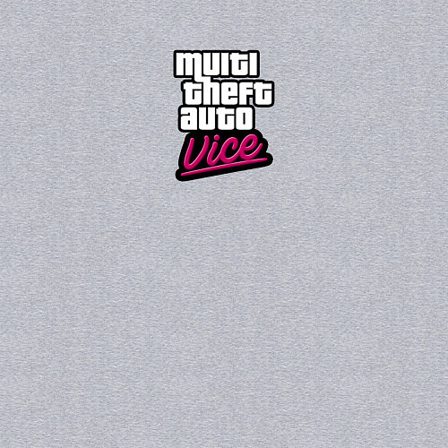 Мужской свитшот GTA vice city game logo / Меланж – фото 3