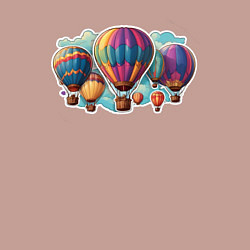 Свитшот хлопковый мужской Большие воздушные шары, цвет: пыльно-розовый — фото 2