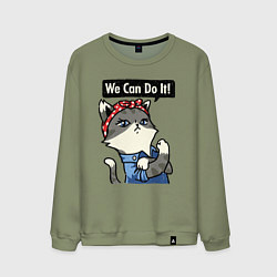 Мужской свитшот We can do it - cat