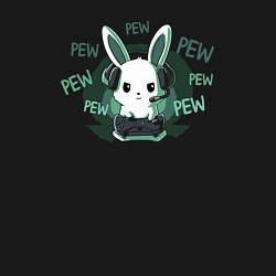 Свитшот хлопковый мужской Pew pew pew, цвет: черный — фото 2