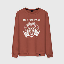 Свитшот хлопковый мужской The Cranberries rock dog, цвет: кирпичный