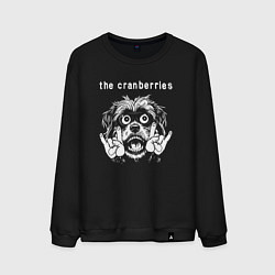 Свитшот хлопковый мужской The Cranberries rock dog, цвет: черный