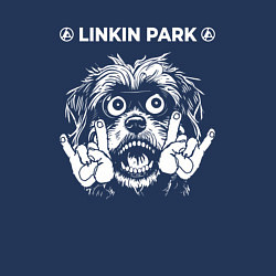 Свитшот хлопковый мужской Linkin Park 2024 rock dog, цвет: тёмно-синий — фото 2