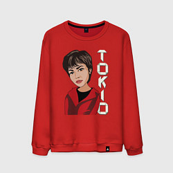 Свитшот хлопковый мужской Tokio - money heist, цвет: красный