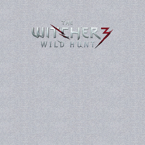 Мужской свитшот The Witcher 3 logo / Меланж – фото 3