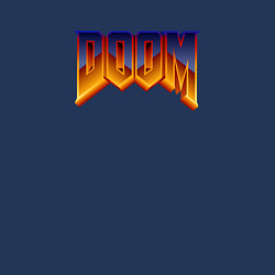 Свитшот хлопковый мужской Doom logotype, цвет: тёмно-синий — фото 2