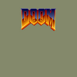 Свитшот хлопковый мужской Doom logotype, цвет: авокадо — фото 2