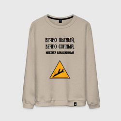 Мужской свитшот Инженер авиационный