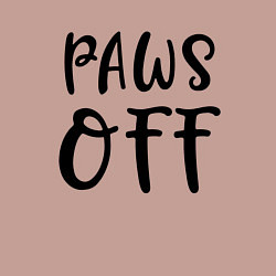 Свитшот хлопковый мужской Лапы прочь - предупреждение, цвет: пыльно-розовый — фото 2