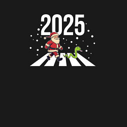 Свитшот хлопковый мужской Санта и змейка, цвет: черный — фото 2