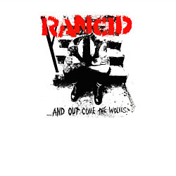 Свитшот хлопковый мужской Rancid and out come the wolves, цвет: белый — фото 2