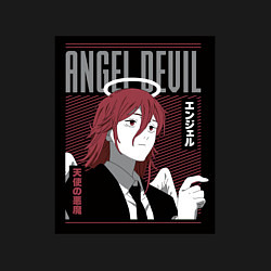 Свитшот хлопковый мужской Человек-бензопила Angel Devil, цвет: черный — фото 2