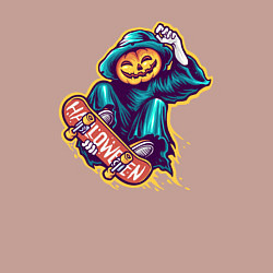 Свитшот хлопковый мужской Halloween skater, цвет: пыльно-розовый — фото 2