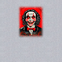 Свитшот хлопковый мужской Кукла Билли из фильма Пила, цвет: меланж — фото 2