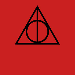 Свитшот хлопковый мужской Дары смерти лого Гарри Поттер, цвет: красный — фото 2