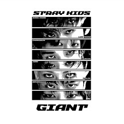 Свитшот хлопковый мужской Stray Kids album Giant eyes, цвет: белый — фото 2