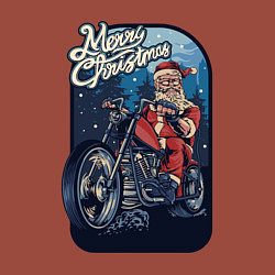 Свитшот хлопковый мужской Santa Biker, цвет: кирпичный — фото 2