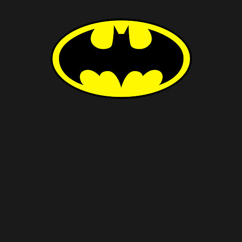 Мужской свитшот Batman logo / Черный – фото 3