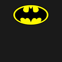 Свитшот хлопковый мужской Batman logo, цвет: черный — фото 2