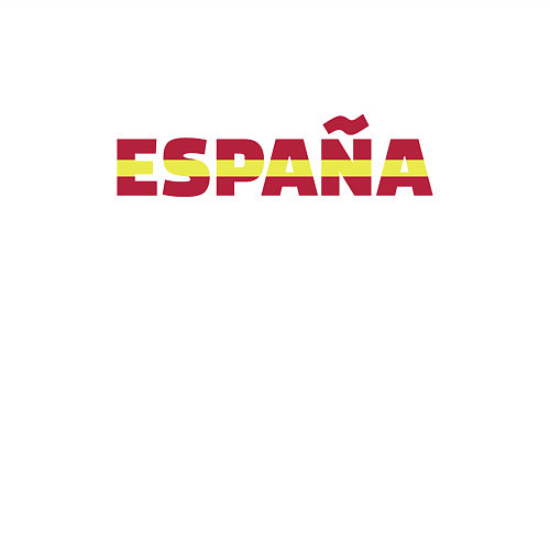 Мужской свитшот Испания флаг / Белый – фото 3