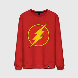 Свитшот хлопковый мужской Flash logo, цвет: красный