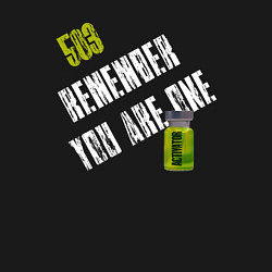 Свитшот хлопковый мужской Substance - remember you are one, цвет: черный — фото 2