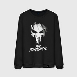 Свитшот хлопковый мужской The Punisher, цвет: черный