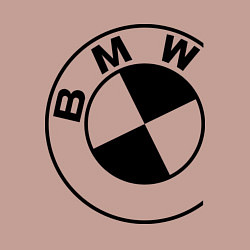 Свитшот хлопковый мужской БМВ значок, цвет: пыльно-розовый — фото 2