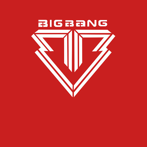 Мужской свитшот Big bang logo / Красный – фото 3