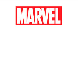 Свитшот хлопковый мужской Marvel logo, цвет: белый — фото 2