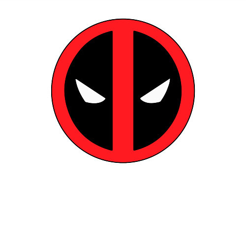 Мужской свитшот Deadpool logo / Белый – фото 3