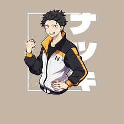 Свитшот хлопковый мужской Re:Zero Нацуки Субару, цвет: миндальный — фото 2