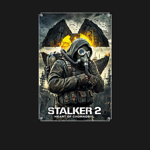 Мужской свитшот Stalker 2 heart of chornobyl / Черный – фото 3