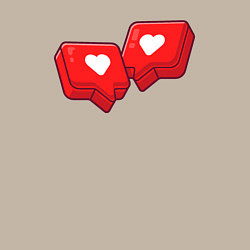Свитшот хлопковый мужской Love like, цвет: миндальный — фото 2
