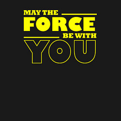 Свитшот хлопковый мужской May the force be with you Star wars, цвет: черный — фото 2